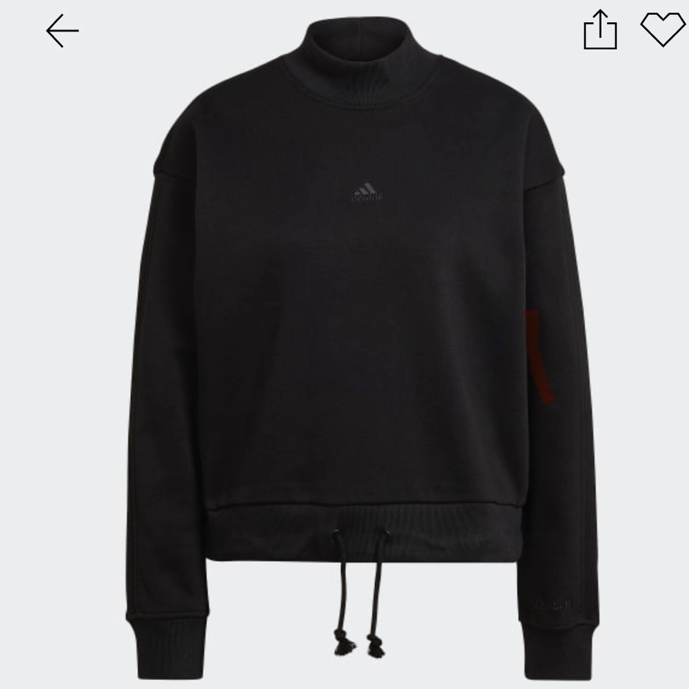 NWOT Adidas all szn fleece mock neck sweatshirt